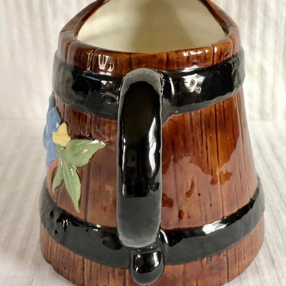 Ceramic Floral Watering Vase W/ Handle - Picture 5 of 10